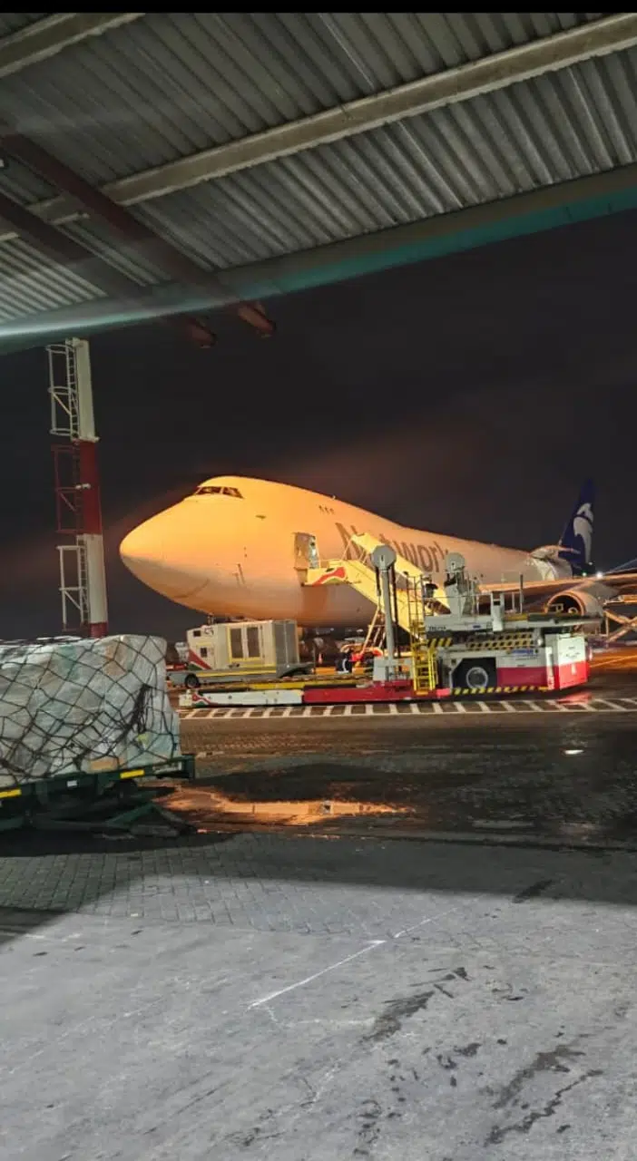 Night Aircraft Cargo Loading
